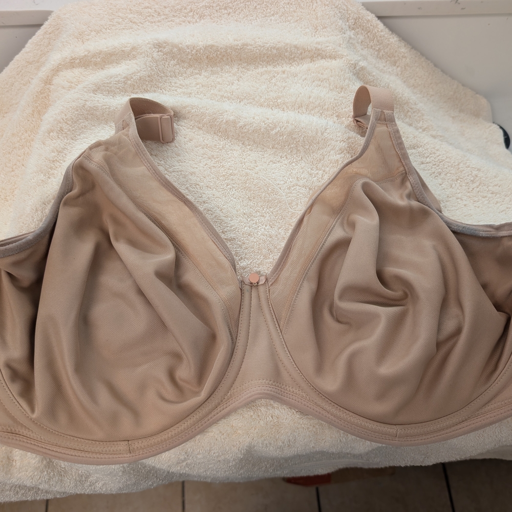 Elomi Beige Full-Coverage Underwire Bra